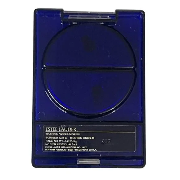 Estee Lauder Blush Makeup Raspberry Kiss 07 Blushing Violet .14 OZ Vintage NOS - Picture 2 of 4